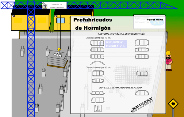 Forjados Orgues: bovedillas, prefabricados.